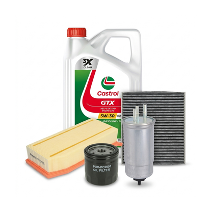 Kit revizie ulei Castrol GTX 5W-30 RN17 + filtre Dacia Duster HS 1.5 dCi 86 CP – PURRO
