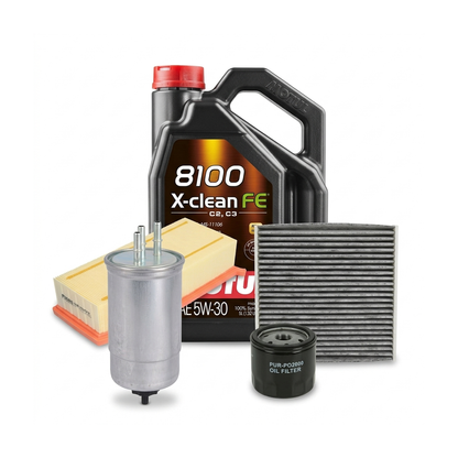 Kit revizie ulei Motul 8100 X-CLEAN FE 5W-30 + filtre Dacia Duster HS 1.5 dCi 86 CP – PURRO