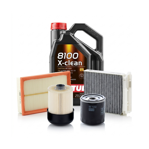Kit revizie ulei Motul 8100 X-CLEAN 5W-40 + filtre Dacia Duster HS 1.5 dCi – MANN