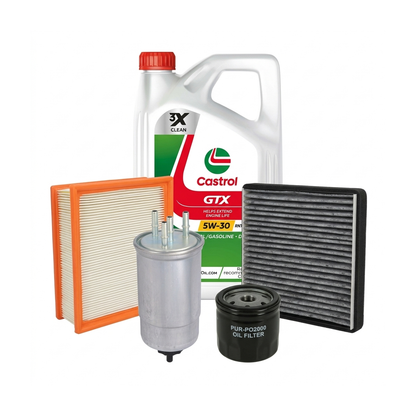 Kit revizie ulei Castrol GTX 5W-30 RN17 + filtre Dacia Duster HS 1.5 dCi 107 CP – PURRO