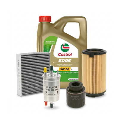 Kit revizie ulei Castrol EDGE 5W-30 LL + filtre Skoda Octavia 2 1.2 TSI 105 CP – Bosch