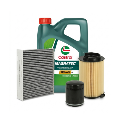 Kit revizie ulei Castrol MAGNATEC 5W-40 C3 + filtre Skoda Octavia 2 1.2 TSI 105 CP – PURRO