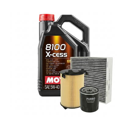 Kit revizie ulei Motul 8100 X-CESS 5W-40 + filtre Skoda Octavia 2 1.2 TSI 105 CP – PURRO