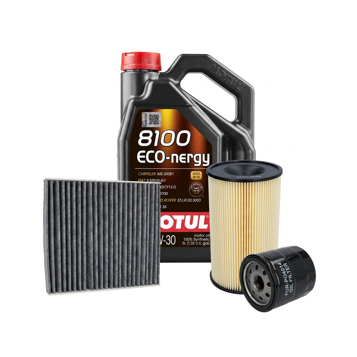Kit revizie ulei Motul 8100 ECO-NERGY 5W-30 + filtre Ford Focus 2 2.0 CNG 145 CP – PURRO