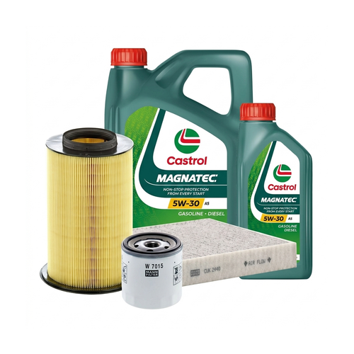 Kit revizie ulei Castrol MAGNATEC 5W-30 A5 + filtre Ford Focus 2 2.0 LPG 145 CP – MANN
