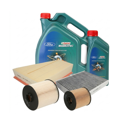 Kit revizie ulei Castrol Ford Magnatec A5 5W-30 + filtre Ford Mondeo 4 2.0 TDCi 163 CP – PURRO