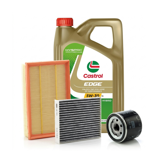 Kit revizie ulei Castrol EDGE 5W-30 LL + filtre Renault Clio 3 1.6 107 CP – MANN
