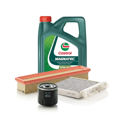 Kit revizie ulei Castrol MAGNATEC 10W-40 A/B + filtre Renault Clio 3 1.2 Ethanol 75 CP – MANN