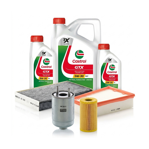 Kit revizie ulei Castrol GTX 5W-30 RN17 + filtre Renault Megane 3 2.0 dCi 150 CP – MANN