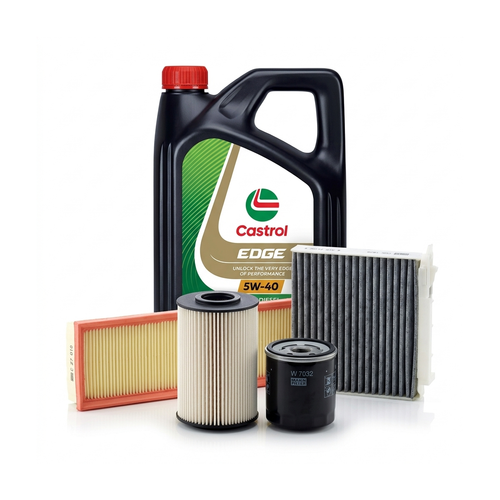 Kit revizie ulei Castrol EDGE 5W-40 + filtre Dacia Duster HS 1.5 dCi 4x4 110 CP – MANN