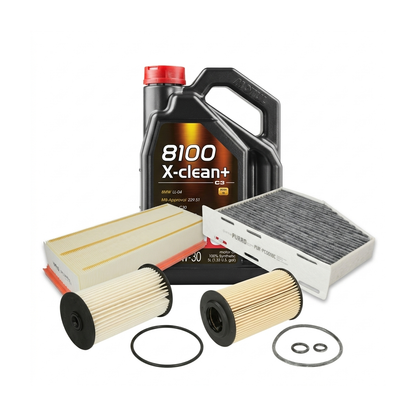 Kit revizie ulei Motul 8100 X-CLEAN+ 5W-30 + filtre VW Touran 1T3 1.6 TDI 105 CP – PURRO