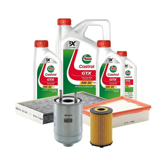 Kit revizie ulei Castrol GTX 5W-30 RN17 + filtre Renault Megane 3 2.0 dCi 163 CP – MANN