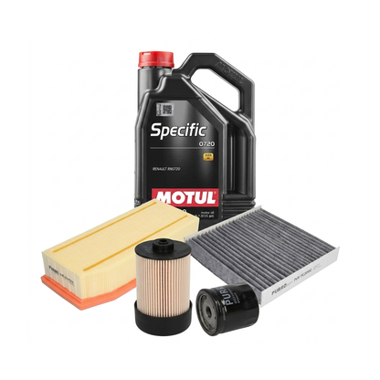 Kit revizie ulei Motul SPECIFIC 0720 5W-30 + filtre Renault Clio 4 1.5 dCi 75 CP – PURRO