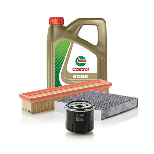 Kit revizie ulei Castrol EDGE 5W-40 + filtre Renault Clio 4 1.2 16V 73 CP – MANN