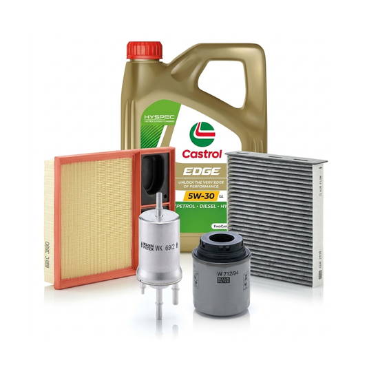 Kit revizie ulei Castrol EDGE 5W-30 LL + filtre VW Jetta 4 1.6 105 CP – MANN