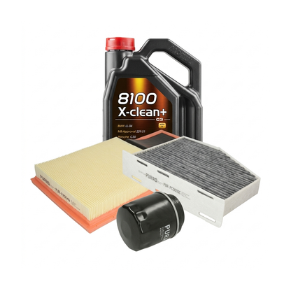 Kit revizie ulei Motul 8100 X-CLEAN+ 5W-30 + filtre VW Jetta 4 1.6 105 CP – PURRO