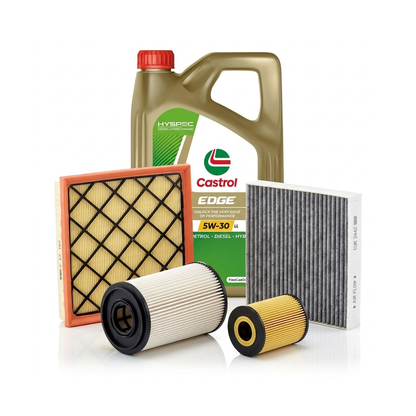 Kit revizie ulei Castrol EDGE 5W-30 LL + filtre Opel Astra J 2.0 BiTurbo CDTI 194 CP – MANN