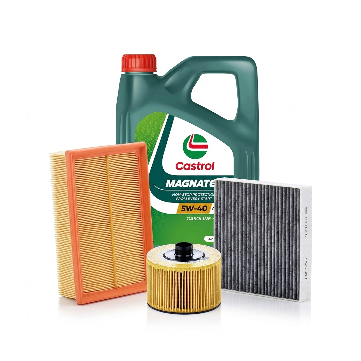 Kit revizie ulei Castrol MAGNATEC 5W-40 A3/B4 + filtre Renault Clio 4 0.9 TCe 90 CP – MANN