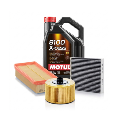 Kit revizie ulei Motul 8100 X-CESS 5W-40 + filtre Renault Clio 4 0.9 TCe 90 CP – MANN