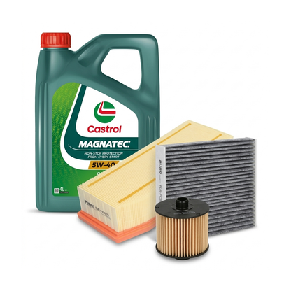Kit revizie ulei Castrol MAGNATEC 5W-40 A3/B4 + filtre Renault Clio 4 0.9 TCe 90 CP – PURRO