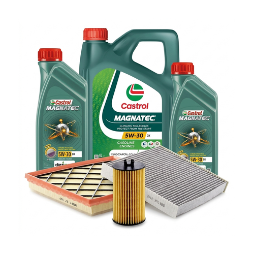 Kit revizie ulei Castrol MAGNATEC 5W-30 DX + filtre Opel Astra J 1.6 SIDI 170 CP – MANN