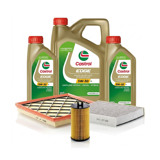 Kit revizie ulei Castrol EDGE 5W-30 LL + filtre Opel Astra J 1.6 SIDI 170 CP – MANN