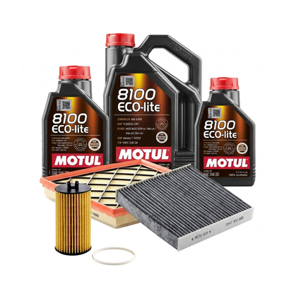 Kit revizie ulei Motul 8100 ECO-LITE 5W-30 + filtre Opel Astra J 1.6 SIDI 170 CP – MANN