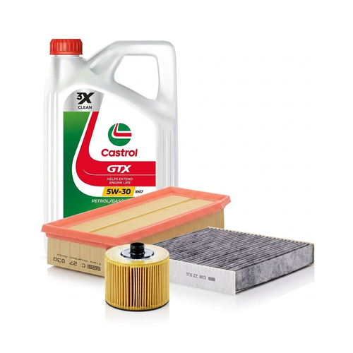 Kit revizie ulei Castrol GTX 5W-30 RN17 + filtre Dacia Logan 2 TCe 90 CP , motor H4B – MANN