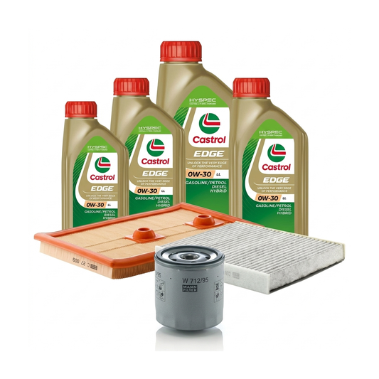 Kit revizie ulei Castrol EDGE 0W-30 LL + filtre Skoda Octavia 3 1.4 TSI 140 CP – MANN