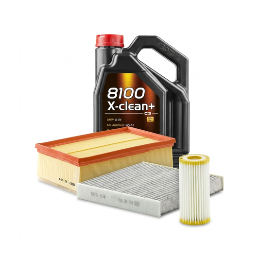 Kit revizie ulei Motul 8100 X-CLEAN+ 5W-30 + filtre Skoda Octavia 3 1.8 TSI 180 CP – MANN