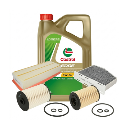 Kit revizie ulei Castrol EDGE 5W-30 LL + filtre VW Jetta 4 1.6 TDI 105 CP – PURRO