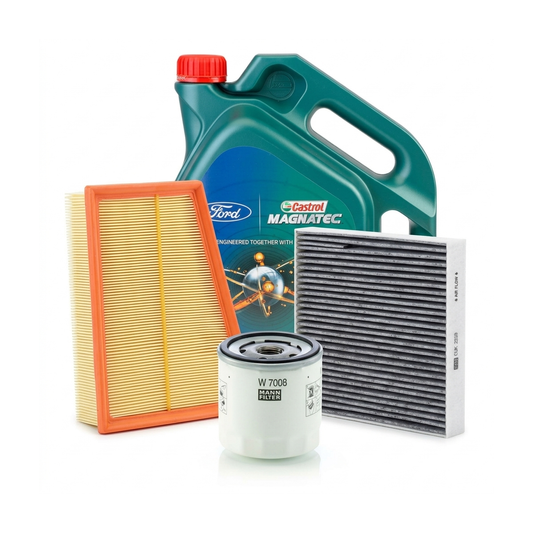 Kit revizie ulei Castrol Ford Magnatec A5 5W-30 + filtre Ford Mondeo 4 1.6 Ti 120 CP – MANN