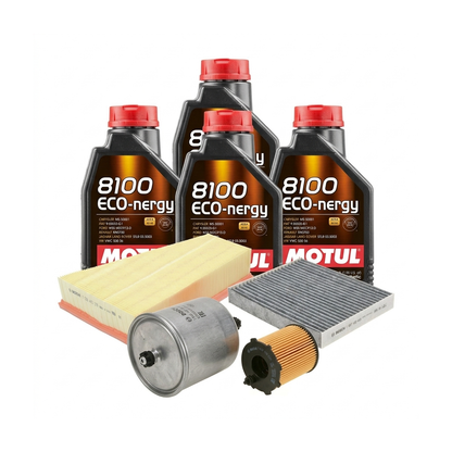 Kit revizie ulei Motul 8100 ECO-NERGY 5W-30 + filtre Ford Mondeo 4 1.6 TDCi 115 CP – Bosch