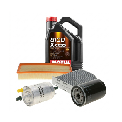 Kit revizie ulei Motul 8100 X-CESS 5W-40 + filtre Skoda Octavia 2 1.8 TSI 152 CP – Bosch