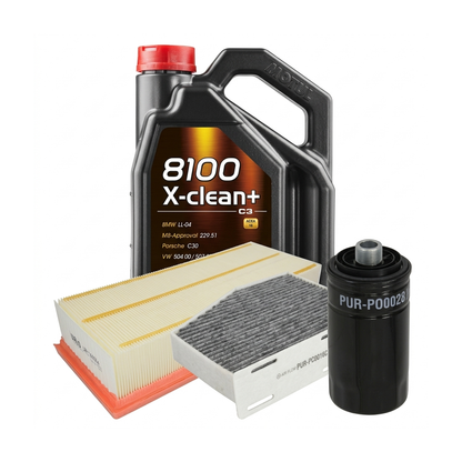 Kit revizie ulei Motul 8100 X-CLEAN+ 5W-30 + filtre Skoda Octavia 2 1.8 TSI 152 CP – PURRO