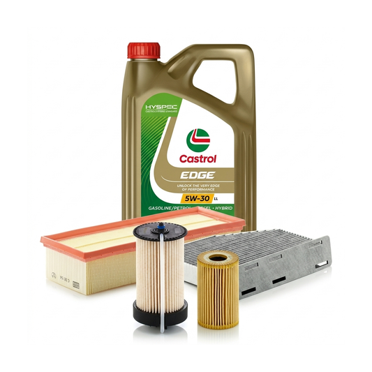 Kit revizie ulei Castrol EDGE 5W-30 LL + filtre Skoda Octavia 2 2.0 TDI 110 CP – MANN