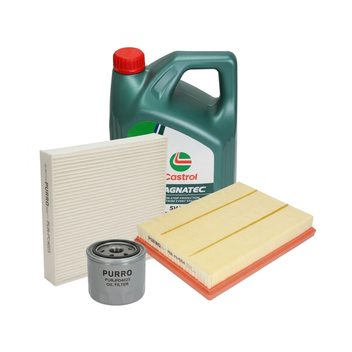 Kit revizie ulei Castrol Magnatec Professional Ford 5W-20 + filtre Ford Kuga 3 1.5 EcoBoost 186 CP – PURRO