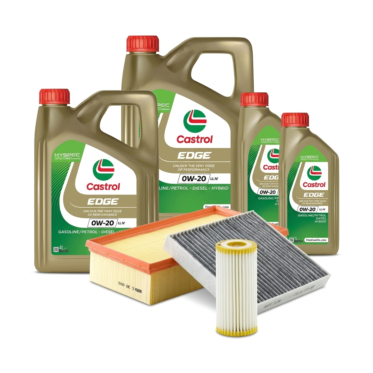 Kit revizie ulei Castrol EDGE 0W-20 LL IV + filtre Skoda Superb 3 2.0 TSI 190 CP – MANN