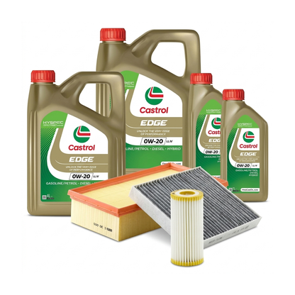 Kit revizie ulei Castrol EDGE 0W-20 LL IV + filtre Skoda Superb 3 2.0 TSI 190 CP – MANN