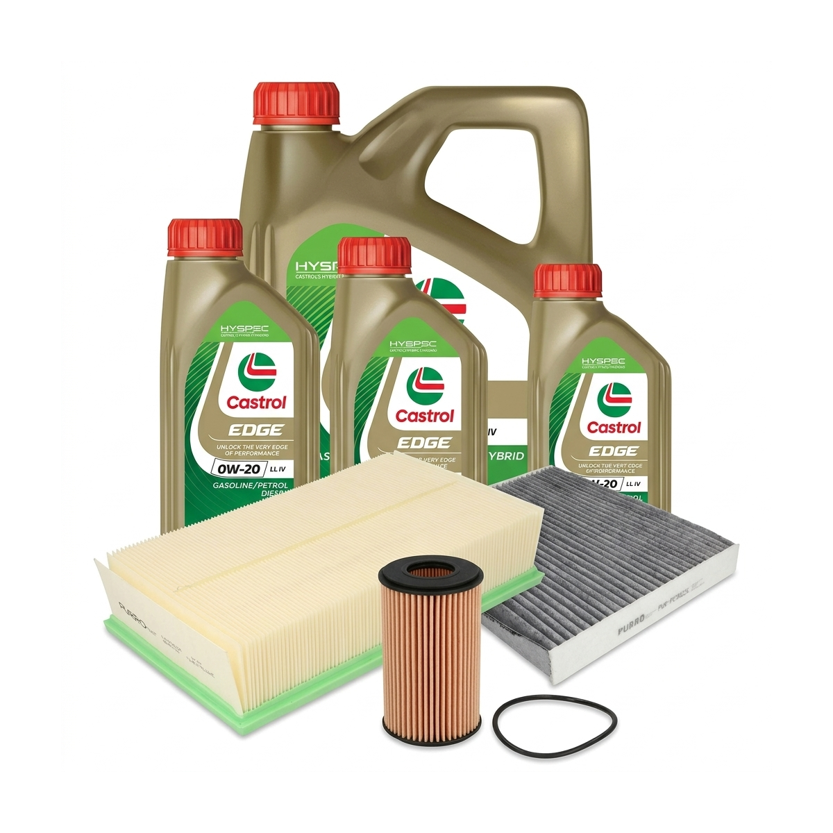 Kit revizie ulei Castrol EDGE 0W-20 LL IV + filtre VW Golf 8 2.0 GTI 50 325 CP – PURRO