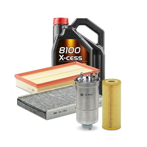 Kit revizie ulei Motul 8100 X-CESS 5W-40 + filtre VW Golf 4 1.9 TDI 110 CP – MANN