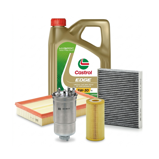 Kit revizie ulei Castrol EDGE 5W-30 LL + filtre VW Golf 4 1.9 SDI 68 CP – MANN