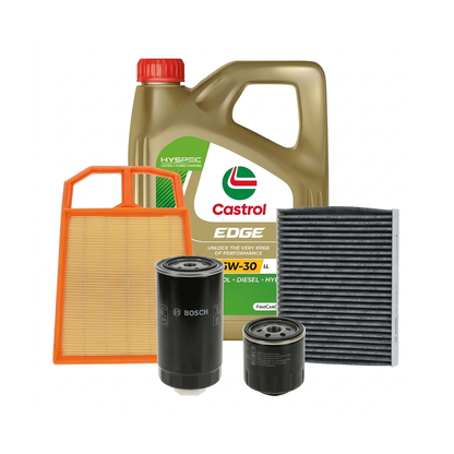 Kit revizie ulei Castrol EDGE 5W-30 LL + filtre VW Golf 4 1.4 16V 75 CP – Bosch