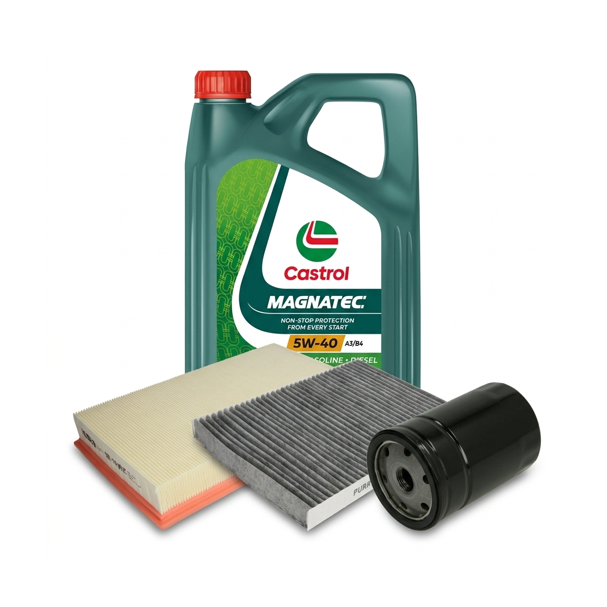 Kit revizie ulei Castrol MAGNATEC 5W-40 A3/B4 + filtre VW Golf 4 1.8 T GTI 150 CP – PURRO