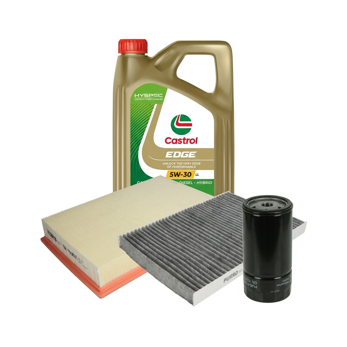Kit revizie ulei Castrol EDGE 5W-30 LL + filtre VW Golf 4 1.8 T GTI 150 CP – PURRO