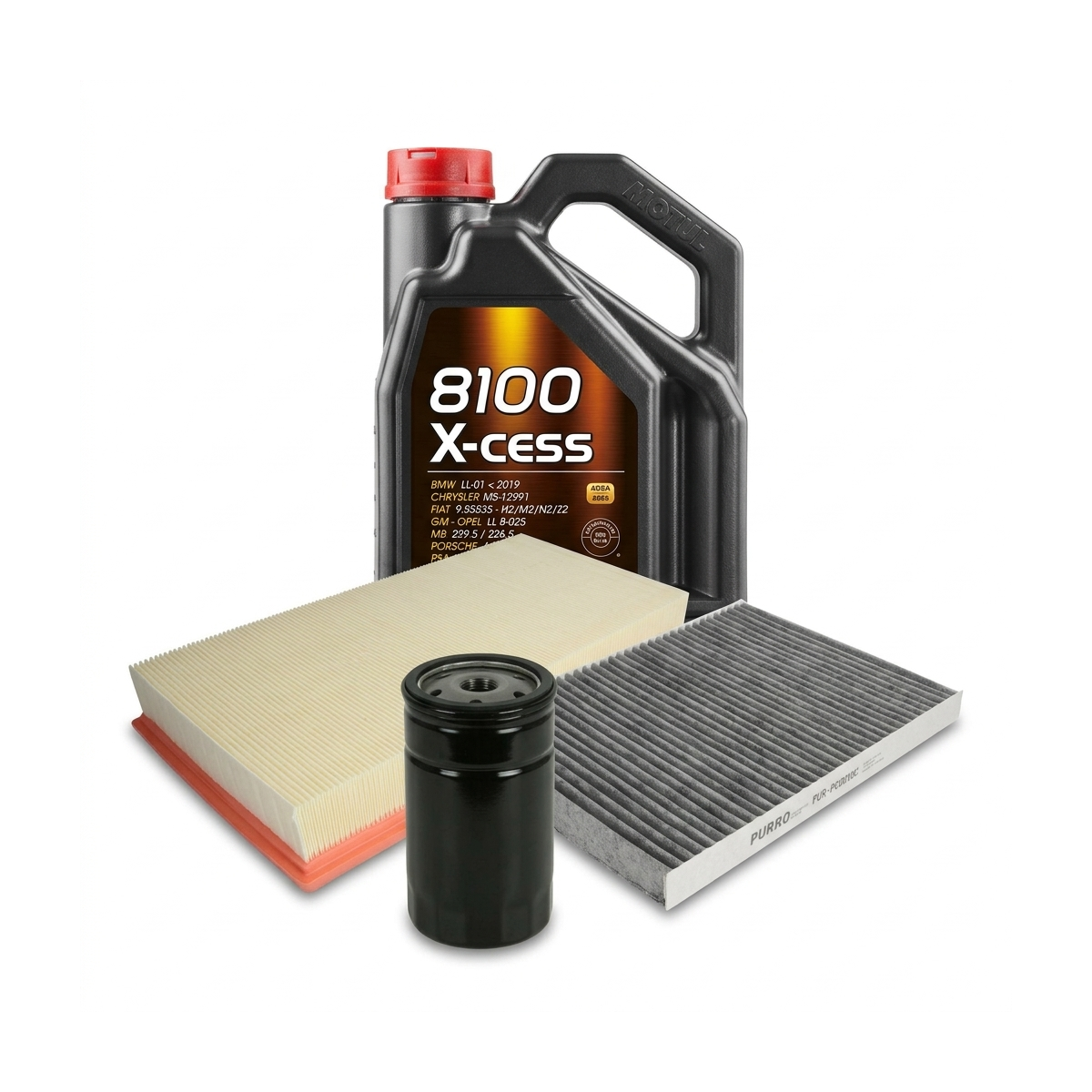 Kit revizie ulei Motul 8100 X-CESS 5W-40 + filtre VW Golf 4 1.8 T GTI 150 CP – PURRO
