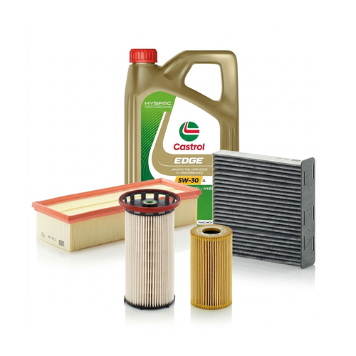 Kit revizie ulei Castrol EDGE 5W-30 LL + filtre VW Jetta 4 2.0 TDI 110 CP – MANN