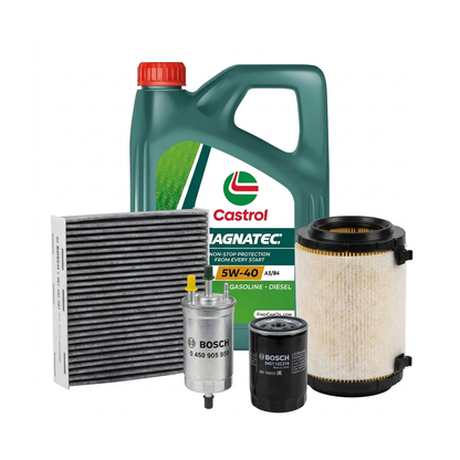 Kit revizie ulei Castrol MAGNATEC 5W-40 A3/B4 + filtre VW Jetta 4 2.0 115 CP – Bosch