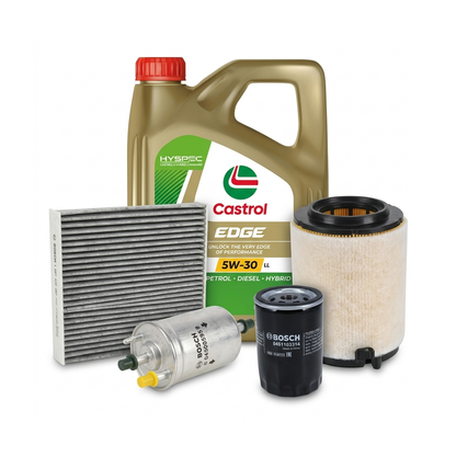 Kit revizie ulei Castrol EDGE 5W-30 LL + filtre VW Jetta 4 2.0 115 CP – Bosch
