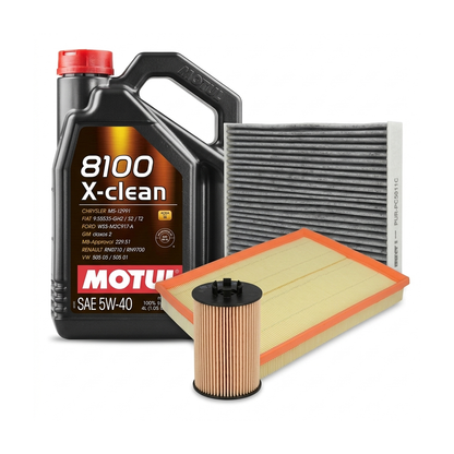 Kit revizie ulei Motul 8100 X-CLEAN 5W-40 + filtre Opel Astra H 1.4 LPG 90 CP – PURRO
